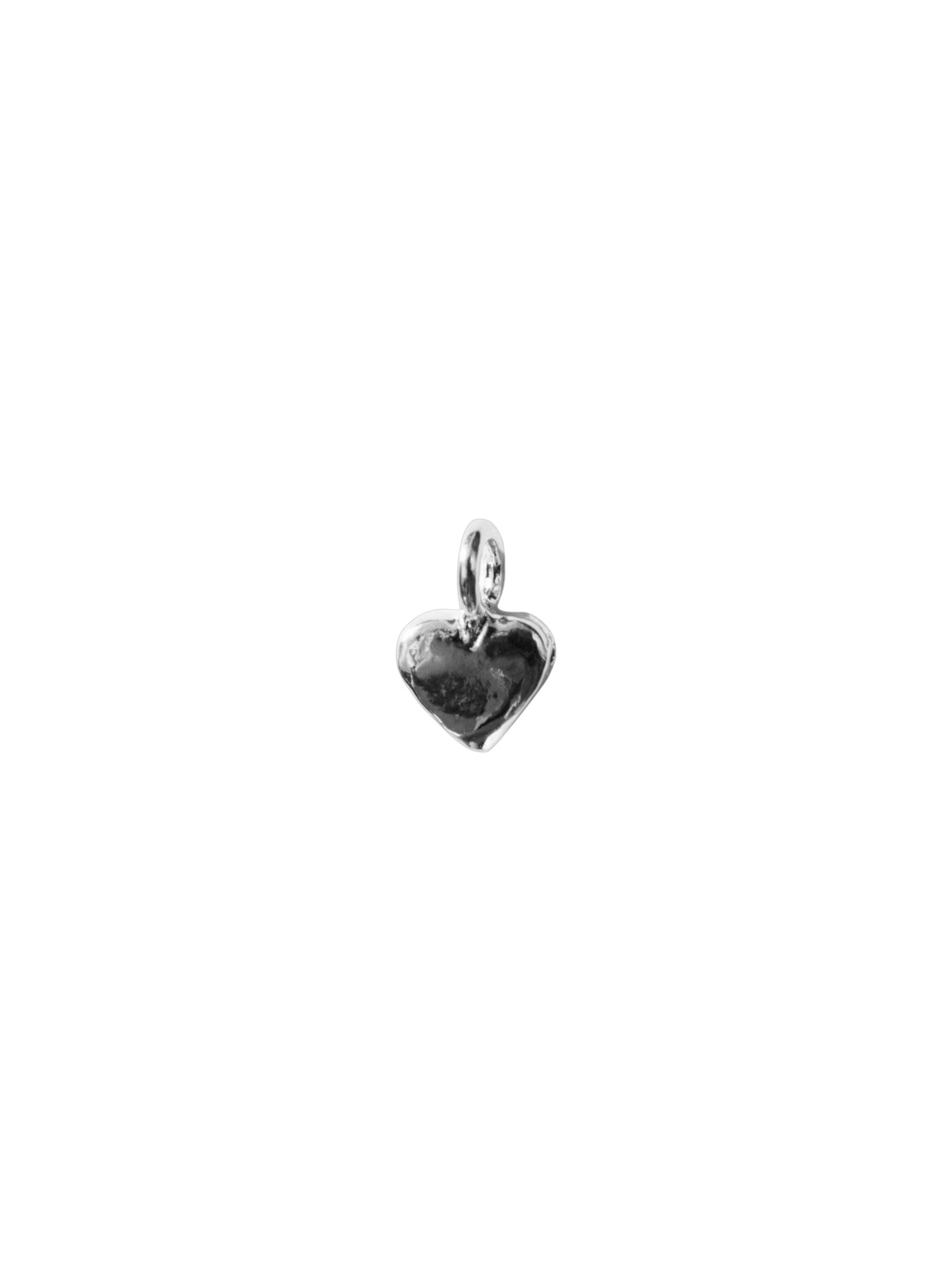 Small Heart charm - detail shot - charm | Love Letters Tel Aviv