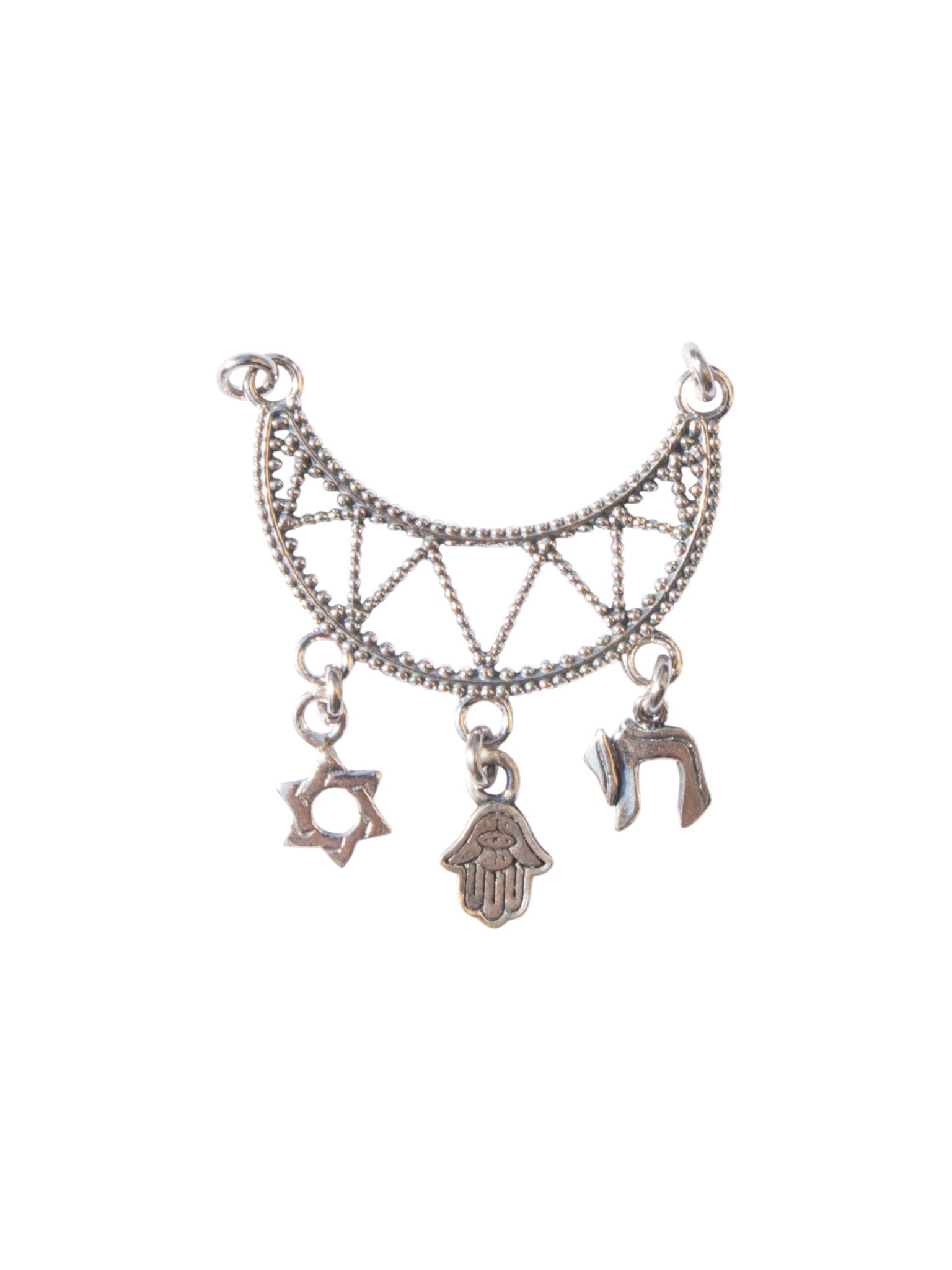 Mix judaica  Filigree charm