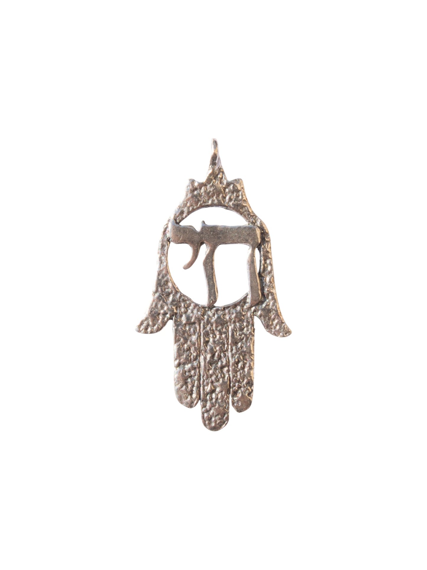 Big Heritage  Hamsa Chai - detail shot - Judaica charm | Love Letters Tel Aviv