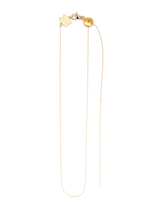 Adjustable Chain Necklace - worn on model - necklace chain | Love Letters Tel Aviv