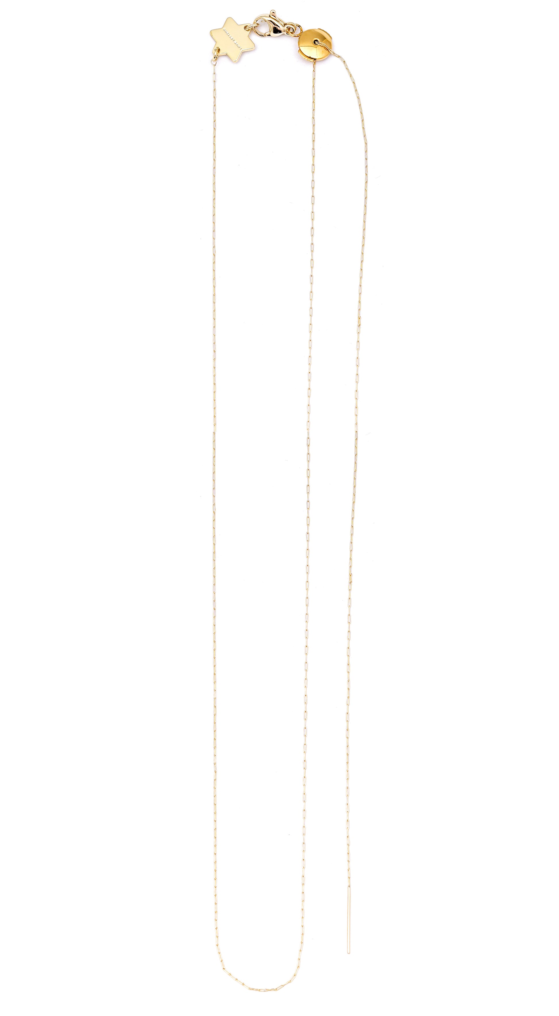 Adjustable Chain Necklace - detail shot - necklace chain | Love Letters Tel Aviv