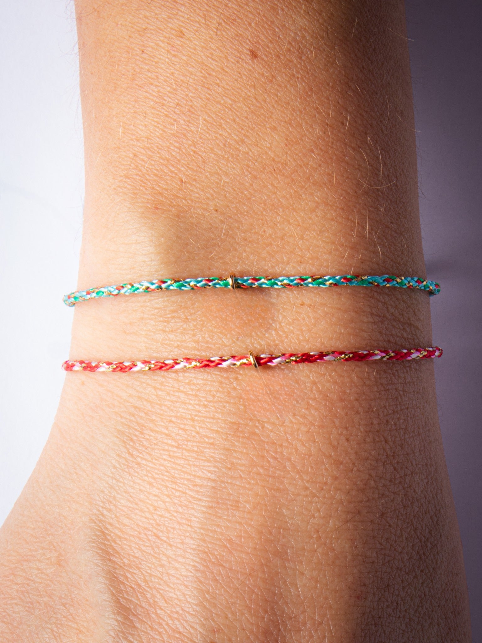 Adjustable String Base Bracelet - worn on model - bracelet chain | Love Letters Tel Aviv
