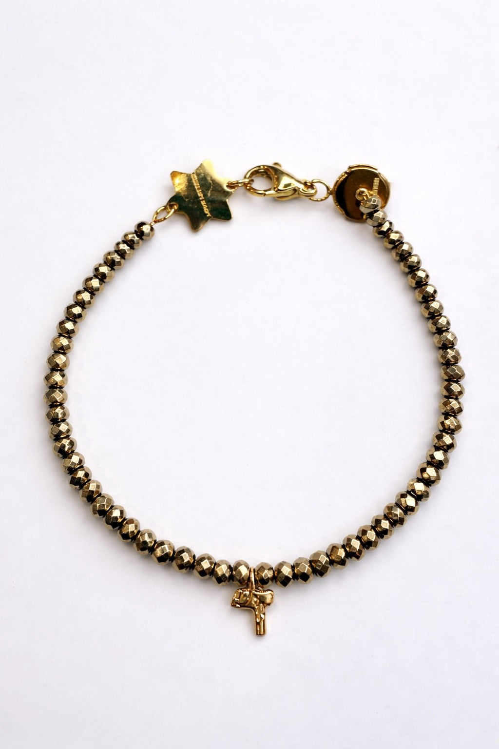 Hebrew Letters Alphabet Bracelet - detail shot - bracelet | Love Letters Tel Aviv