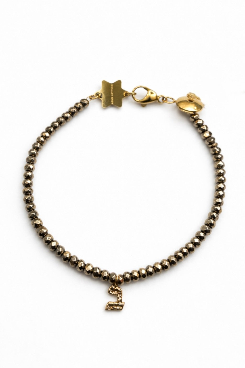 Hebrew Letters Alphabet Bracelet - detail shot - bracelet | Love Letters Tel Aviv